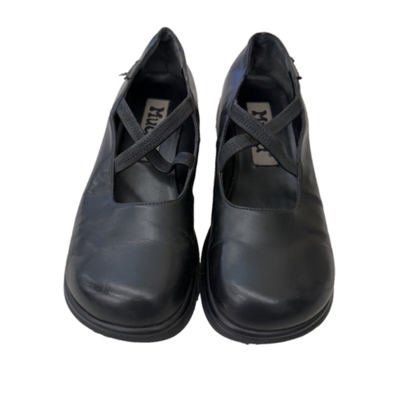 Y2K Mudd Black Leather Mary-Jane Size 8 - Picture 1 of 5